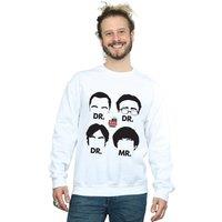 The Big Bang Theory Men's Doctors & Mr Sweatshirt in White | Size: 3XL