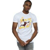 Marvel Men's Deadpool Suns Out Guns Out T-Shirt in White | Size: Medium