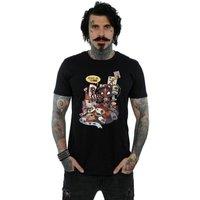 Marvel Men's Deadpool Merchandise Royalties T-Shirt in Black | Size: 3XL