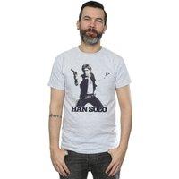 Star Wars Men's Han Solo Retro Photo T-Shirt in Grey | Size: 3XL