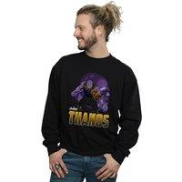 Marvel Men's Avengers Infinity War Thanos Character Sweatshirt in Black | Size: Medium