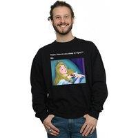 Disney Men's Sleeping Beauty Meme Sweatshirt in Black | Size: Small