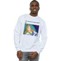 Disney Men's Sleeping Beauty Meme Sweatshirt in White | Size: Medium