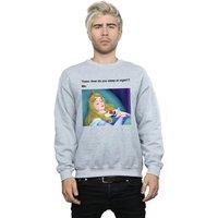 Disney Men's Sleeping Beauty Meme Sweatshirt in Grey | Size: 2XL