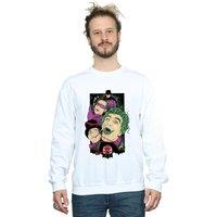 DC Comics Men's Batman TV Series Rogues Gallery Sweatshirt in White | Size: XL