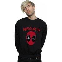 Marvel Men's Deadpool Seriously Sweatshirt in Black | Size: 3XL