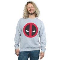 Marvel Men's Deadpool Large Clean Logo Sweatshirt in Grey | Size: Small