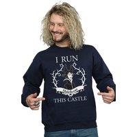 Disney Men's Maleficent I Run This Castle Sweatshirt in Navy | Size: 3XL