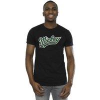 Disney Men's Mickey Mouse Bold T-Shirt in Black | Size: 5XL