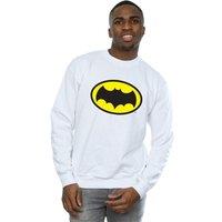 DC Comics Men's Batman TV Series Logo Sweatshirt in White | Size: 3XL