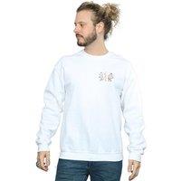 Disney Men's Mary Poppins Letter Breast Print Sweatshirt in White | Size: Medium