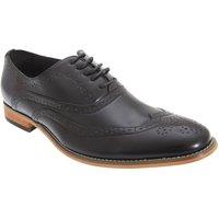 Goor Men's 5 Eyelet Brogue Oxford Shoes in Black | Size: 13