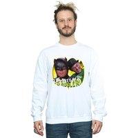 DC Comics Men's Batman TV Series The Riddler Joke Sweatshirt in White | Size: Large