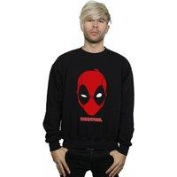 Marvel Men's Deadpool Mask Sweatshirt in Black | Size: XL