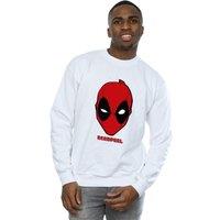 Marvel Men's Deadpool Mask Sweatshirt in White | Size: XL