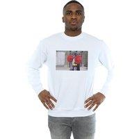 DC Comics Men's Batman TV Series Bat Gains Sweatshirt in White | Size: Large
