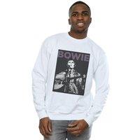 David Bowie Men's Rock Poster Sweatshirt in White | Size: 2XL