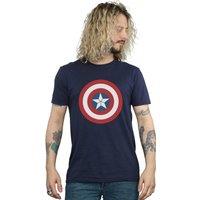 Marvel Men's Captain America Civil War Shield T-Shirt in Navy | Size: 3XL