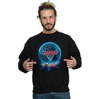 Disney Men's Cars Globe Movie Poster Sweatshirt in Black | Size: XL