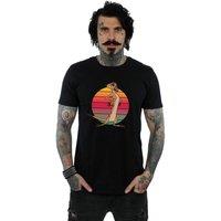 Disney Men's The Lion King Timon Sunset T-Shirt in Black | Size: 5XL