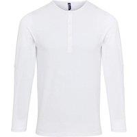 Premier Men's Long John Roll Sleeve Tee in White | Size: XL