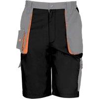 Result Men's Work-Guard Lite Workwear Shorts (Breathable & Windproof) in True Black | Size: XS