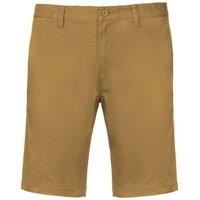 Kariban Men's Chino Bermuda Shorts in Camel | Size: Medium