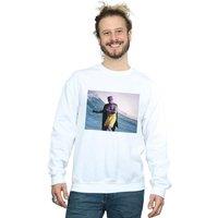 DC Comics Men's Batman TV Series Surfing Still Sweatshirt in White | Size: 2XL