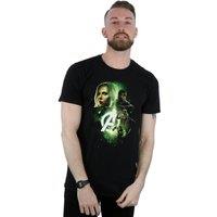 Marvel Men's Avengers Infinity War Widow Panther Team Up T-Shirt in Black | Size: 3XL