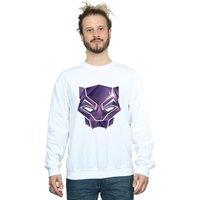 Marvel Men's Avengers Infinity War Black Panther Geometric Sweatshirt in White | Size: XL