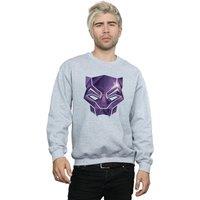 Marvel Men's Avengers Infinity War Black Panther Geometric Sweatshirt in Grey | Size: 5XL