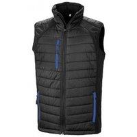 Result Men's Black Compass Padded Soft Shell Gilet | Size: Large