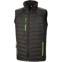 Result Men's Black Compass Padded Soft Shell Gilet | Size: XL