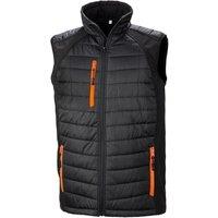 Result Men's Black Compass Padded Soft Shell Gilet | Size: Large