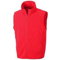 Result Men's Core Micro Fleece Gilet in Red | Size: XS