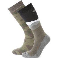 TOG24 Men's 'Aleko' Ski Socks in Khaki | Size: Large