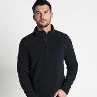TOG24 Men's 'Revive' Quarter Zip Fleece in Black | Size: 6XL