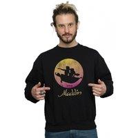 Disney Men's Aladdin Flying Sunset Sweatshirt in Black | Size: XL