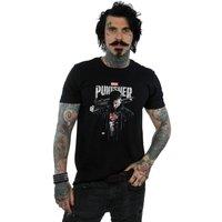 Marvel Men's The Punisher TV Series Frank Castle T-Shirt in Black | Size: Small