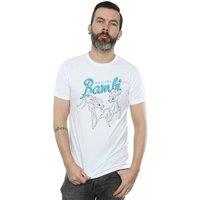 Disney Men's Bambi Great Love Story T-Shirt in White | Size: Small