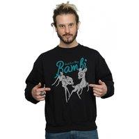 Disney Men's Bambi Great Love Story Sweatshirt in Black | Size: XL
