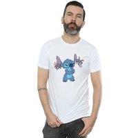 Disney Men's Lilo & Stitch Little Devils T-Shirt in White | Size: Large