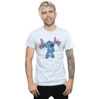 Disney Men's Lilo & Stitch Little Devils T-Shirt in Grey | Size: XL