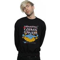 Disney Men's Aladdin Genie Phenomenal Cosmic Powers Sweatshirt in Black | Size: Small