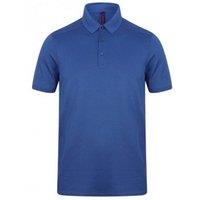 Henbury Men's Stretch Microfine Pique Polo Shirt in Royal | Size: XL