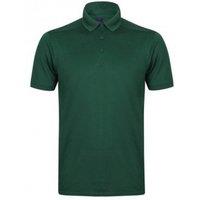 Henbury Men's Stretch Microfine Pique Polo Shirt in Bottle Green | Size: XL