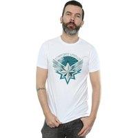 Marvel Men's Captain Starforce Warrior T-Shirt in White | Size: Small