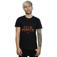 Marvel Men's Captain Star Power T-Shirt in Black | Size: 5XL