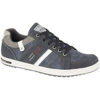 Route 21 Men's Denim Original Lace Up Casual Trainers in Navy | Size: 10
