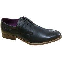 Goor Men's 3 Eye Pig Leather Gibson Brogue in Black | Size: 11